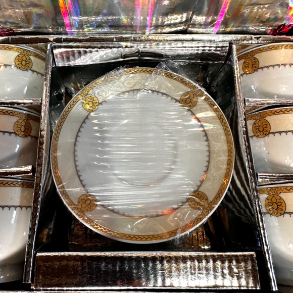 12pcs Cup and Saucer Set for Green Tea - Picture 2 of 5